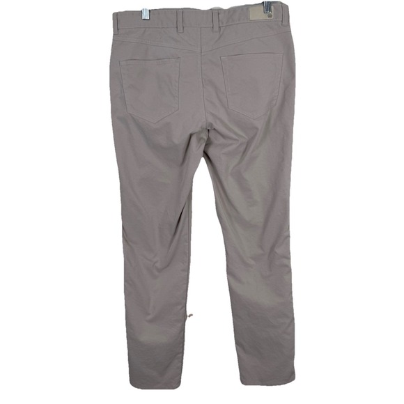 Peter Millar EB66 Performance Five Pocket Pants Mens Golf Chino Beige 34x32 - Picture 8 of 12